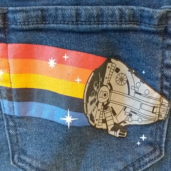 Star Wars Denim - Vintage Star Wars Flared Jeans Size 7